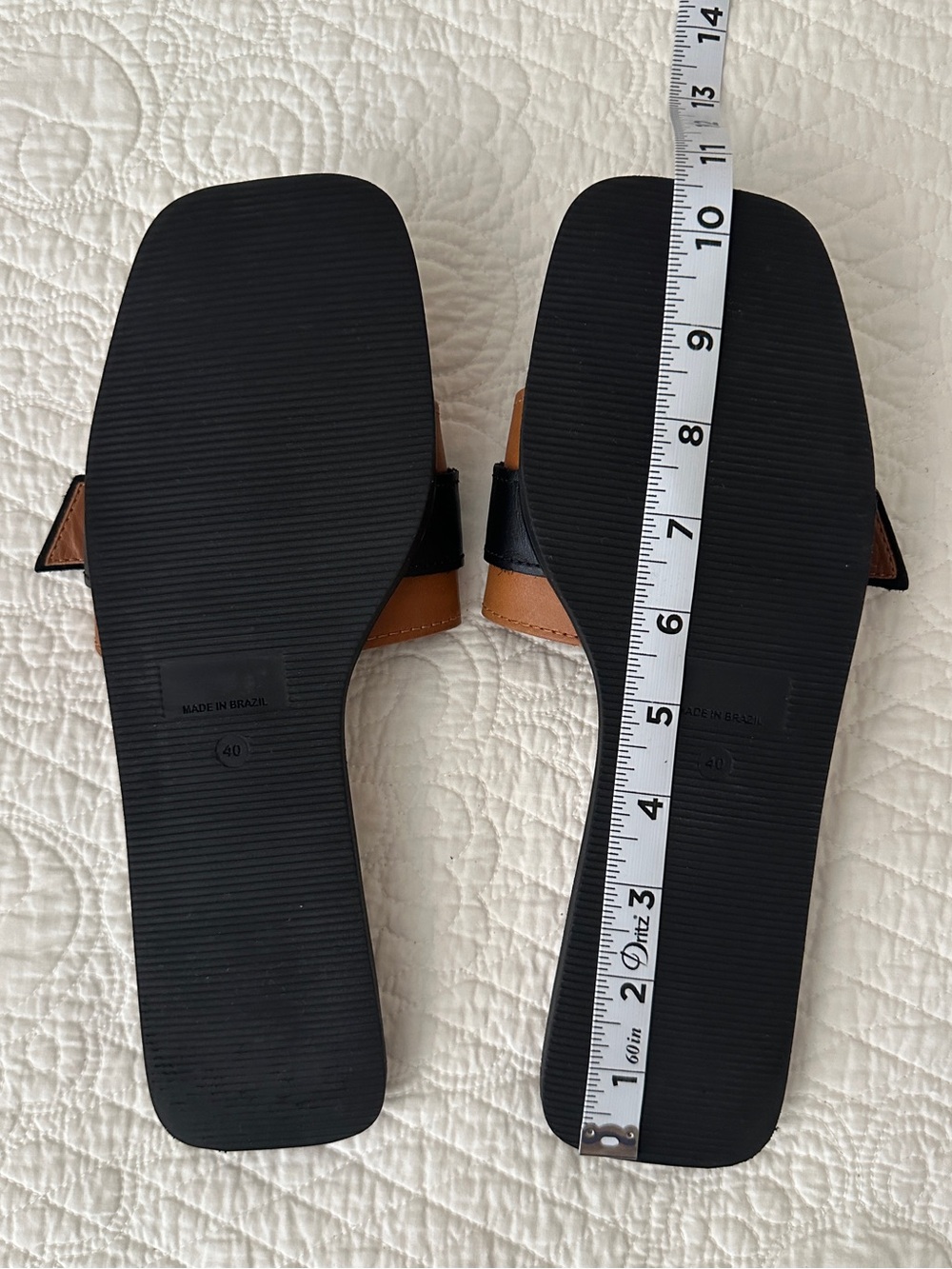Anthropologie Buckle Slide Leather Sandals Cedar - Picture 8 of 11
